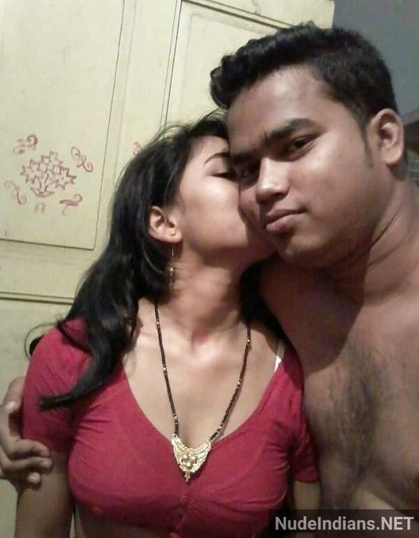 Newly married Indian housewife naked with husband pics 1